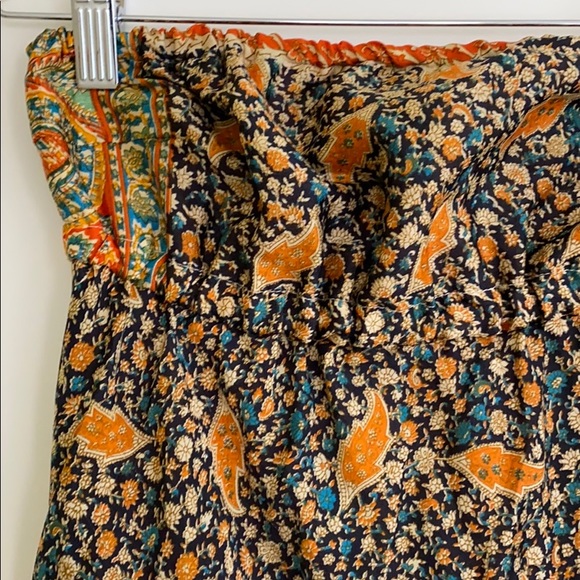 Synergy 100% Silk Paisley Bandeau Dress, Small - Picture 2 of 5